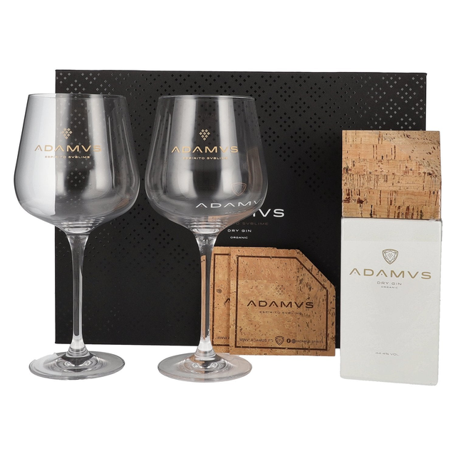 
Adamus Organic Dry Gin + 2 glasses